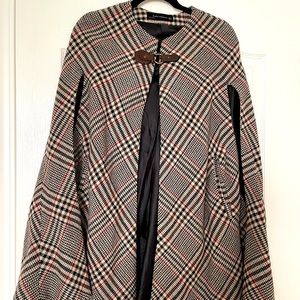 Kate Middleton Zara Plaid Cape